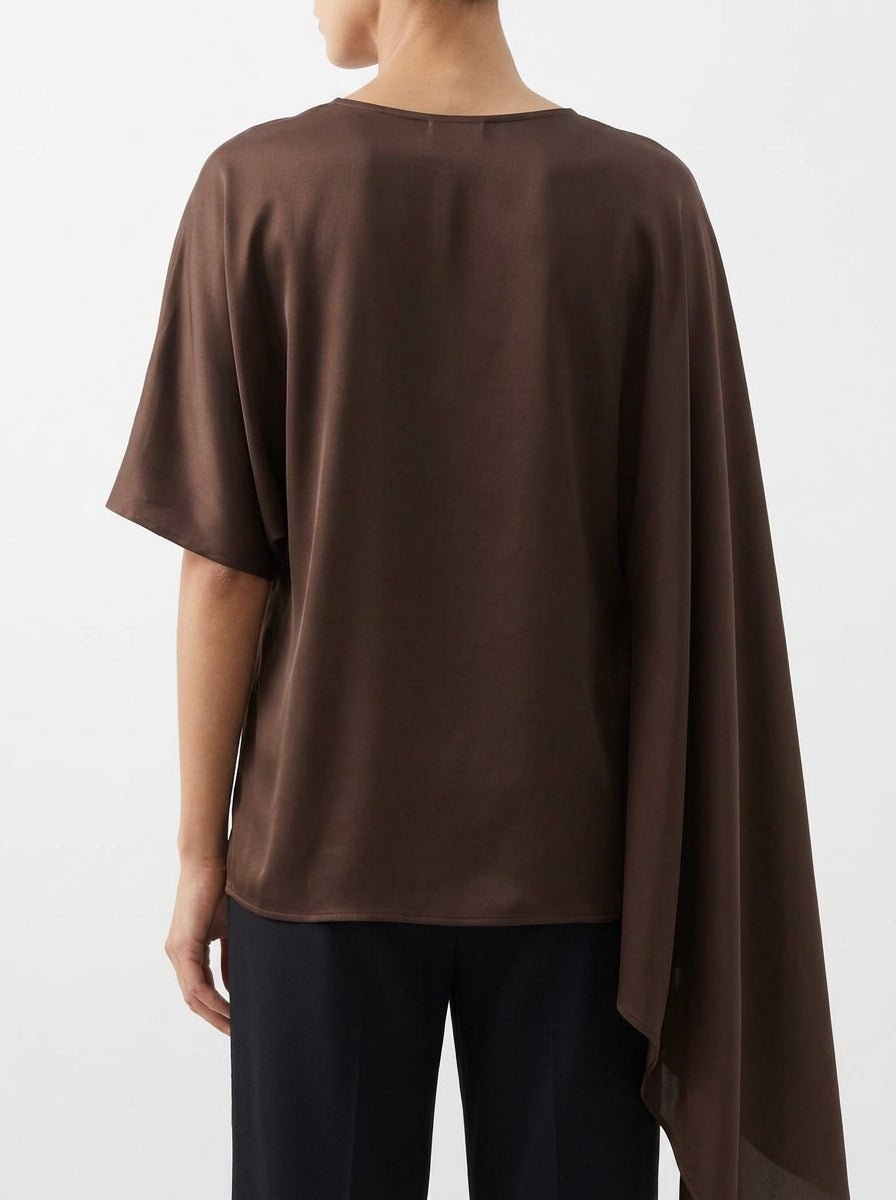 Camisa Poncho Sissi Otto Style Chocolate