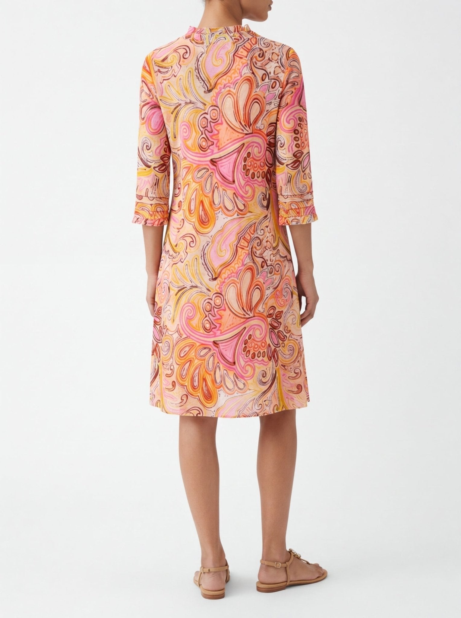 Vestido One Season Middy Poppy Muscat Espiral Rosa