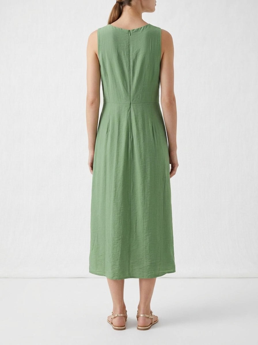 Vestido Andam Tirantes Nudo Verde Menta