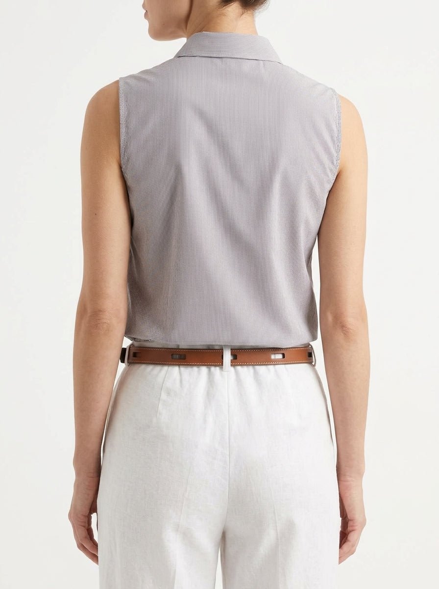 Top Whyci Milano Col Chemise Brodé