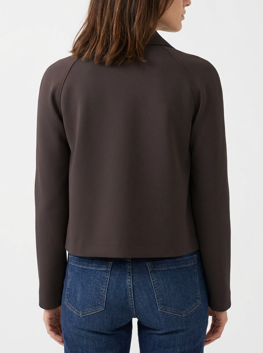 Cazadora Harris Warf London Cropped Raglan Marron