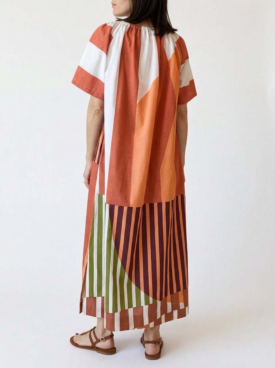 Robe rayée à col bateau Mapoésie