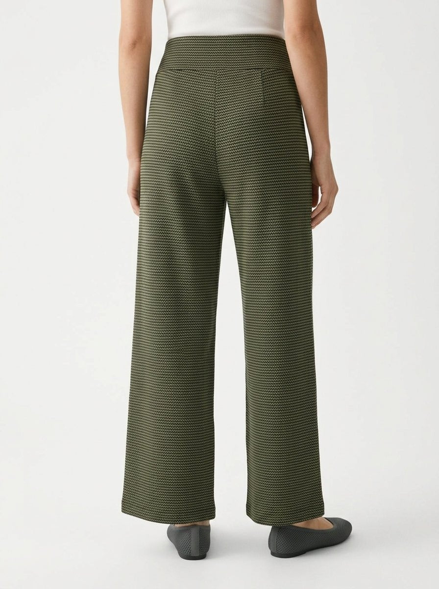 Pantalon Niu Vico Zig Zag vert et noir