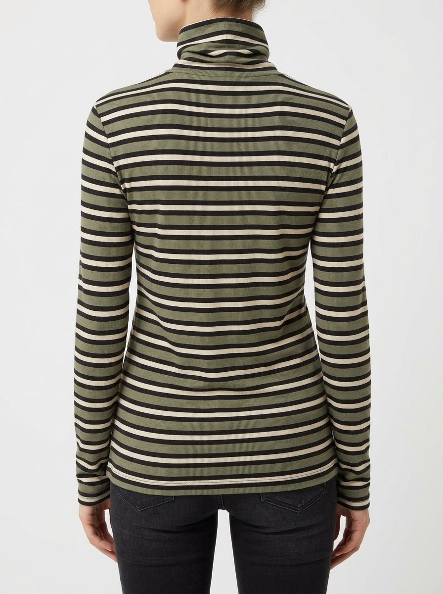 Niu C. Alto Khaki Green Striped T-shirt