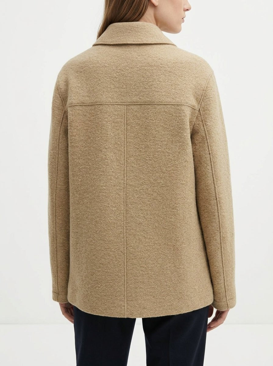 Chaqueta Harris Wharf London Travel Mac Beige Claro