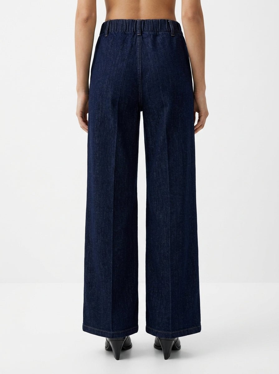 Jeans Ragno Cropp. Wide/Pockets Azul
