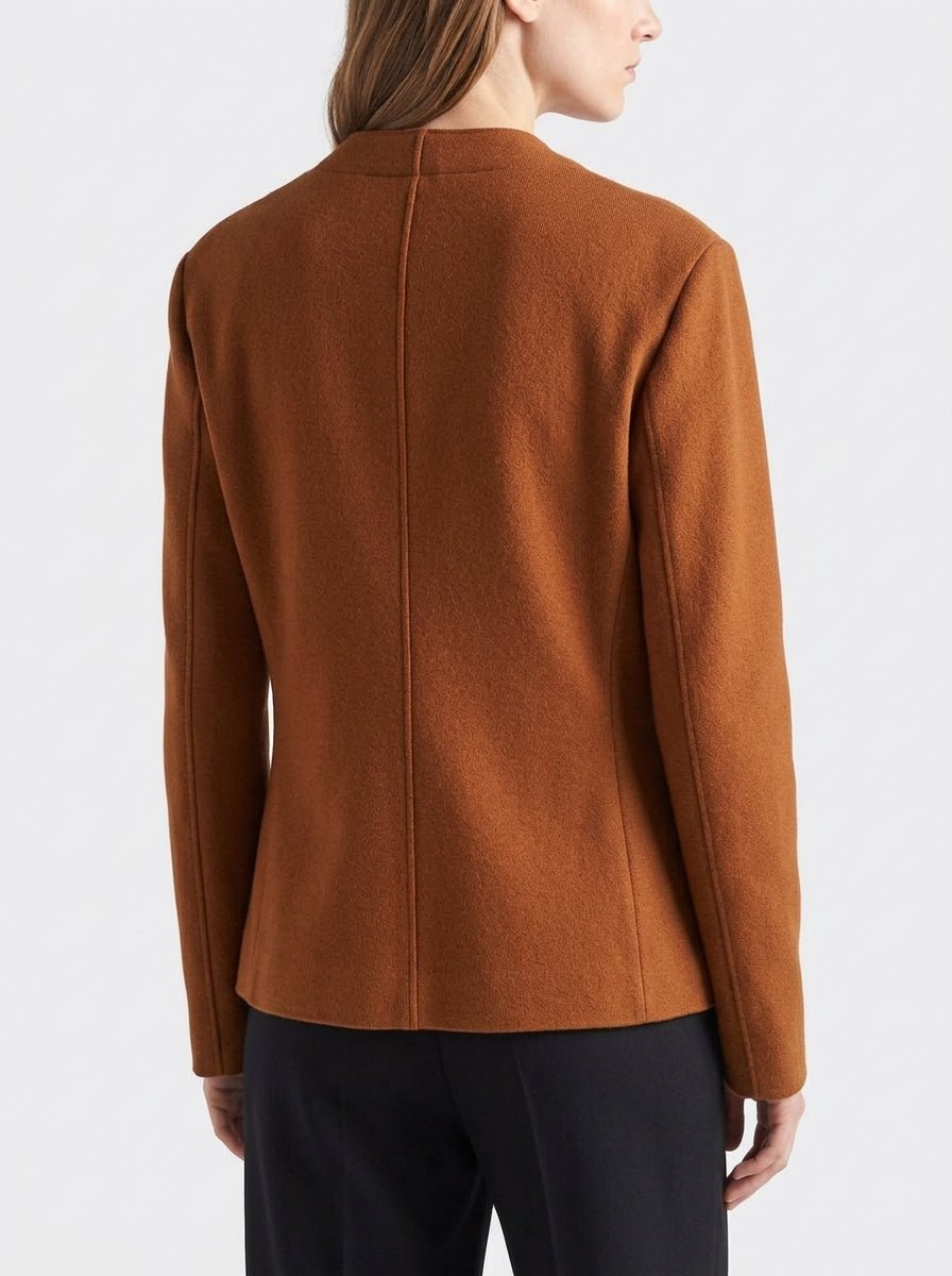 Chaqueta NIU Boton Tabaco
