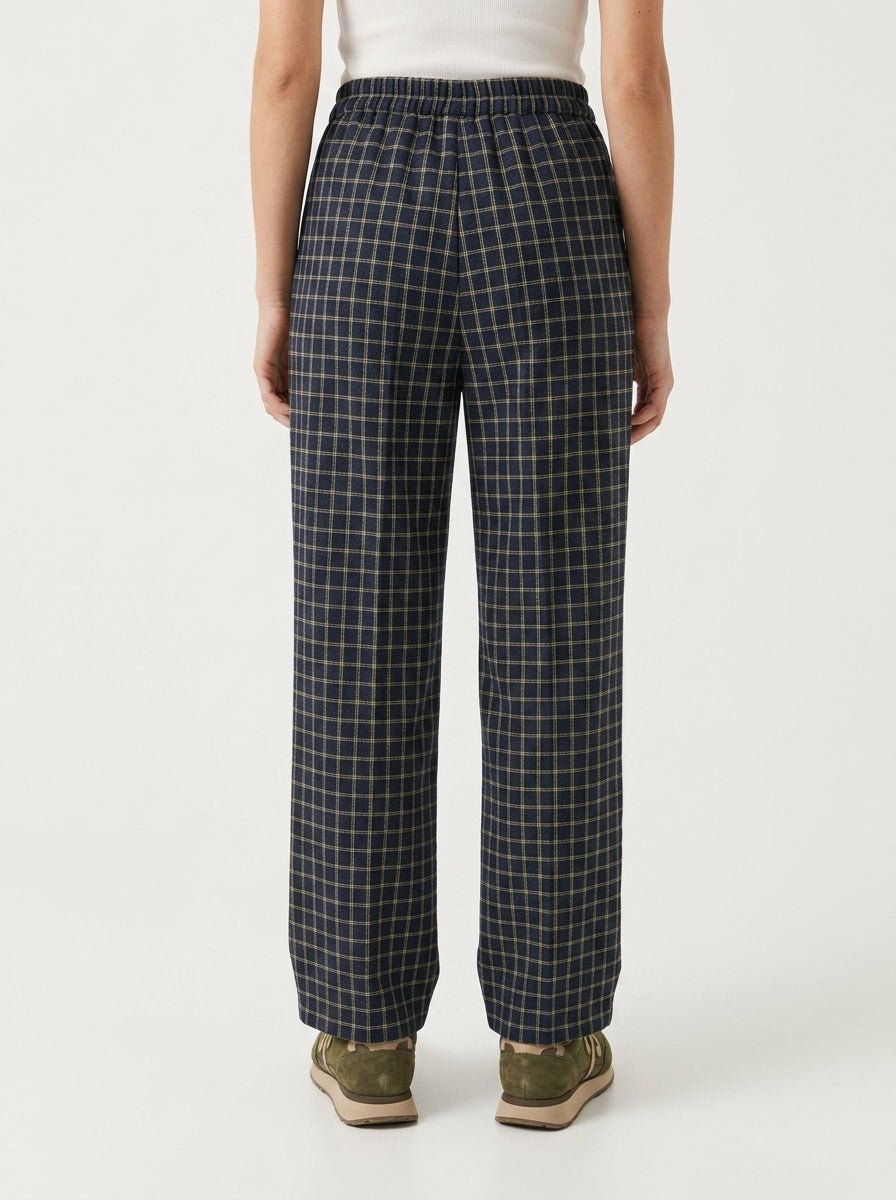 Pantalon Justmine Cuadros Azul