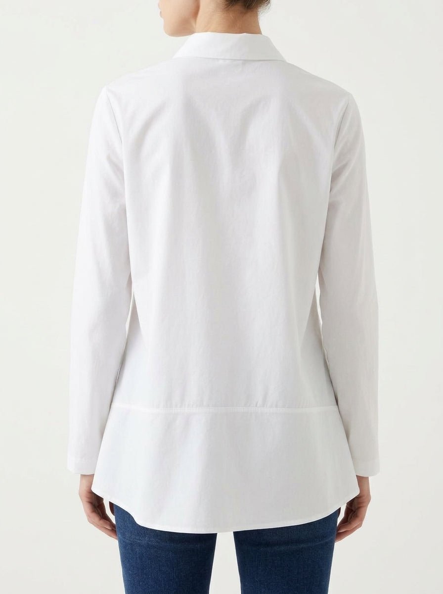 Camisa Whyci Milano Bordada Blanco