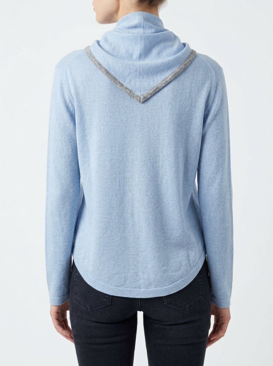 Cardigan Andam Pañuelo Azul