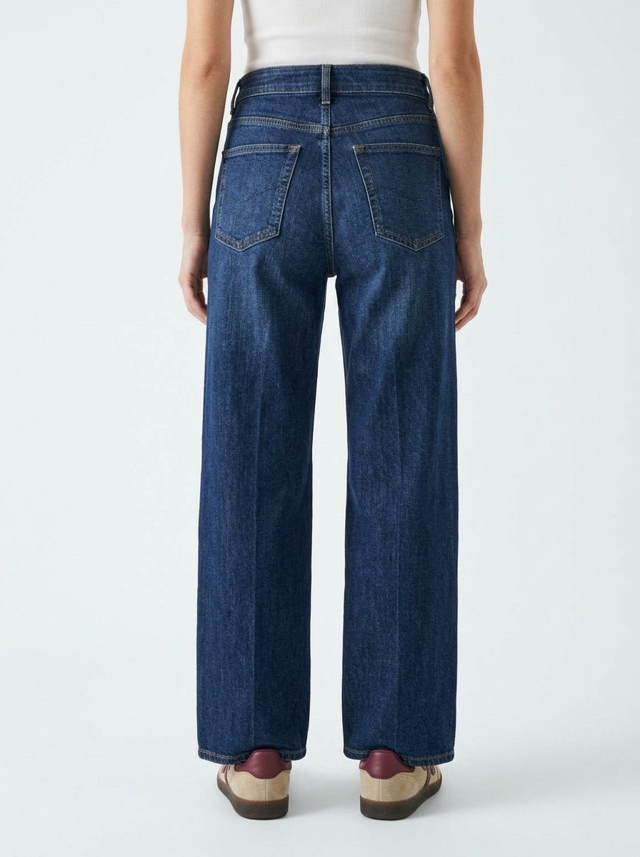Cigala's Palazzo Five Pocket Blue Jeans