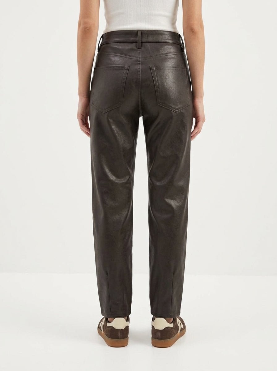 Pantalón Cambio Elin Polipiel Marrón Chocolate