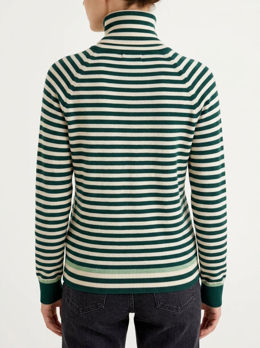 Jersey B-YU Cisne Rayas Lurex Verde