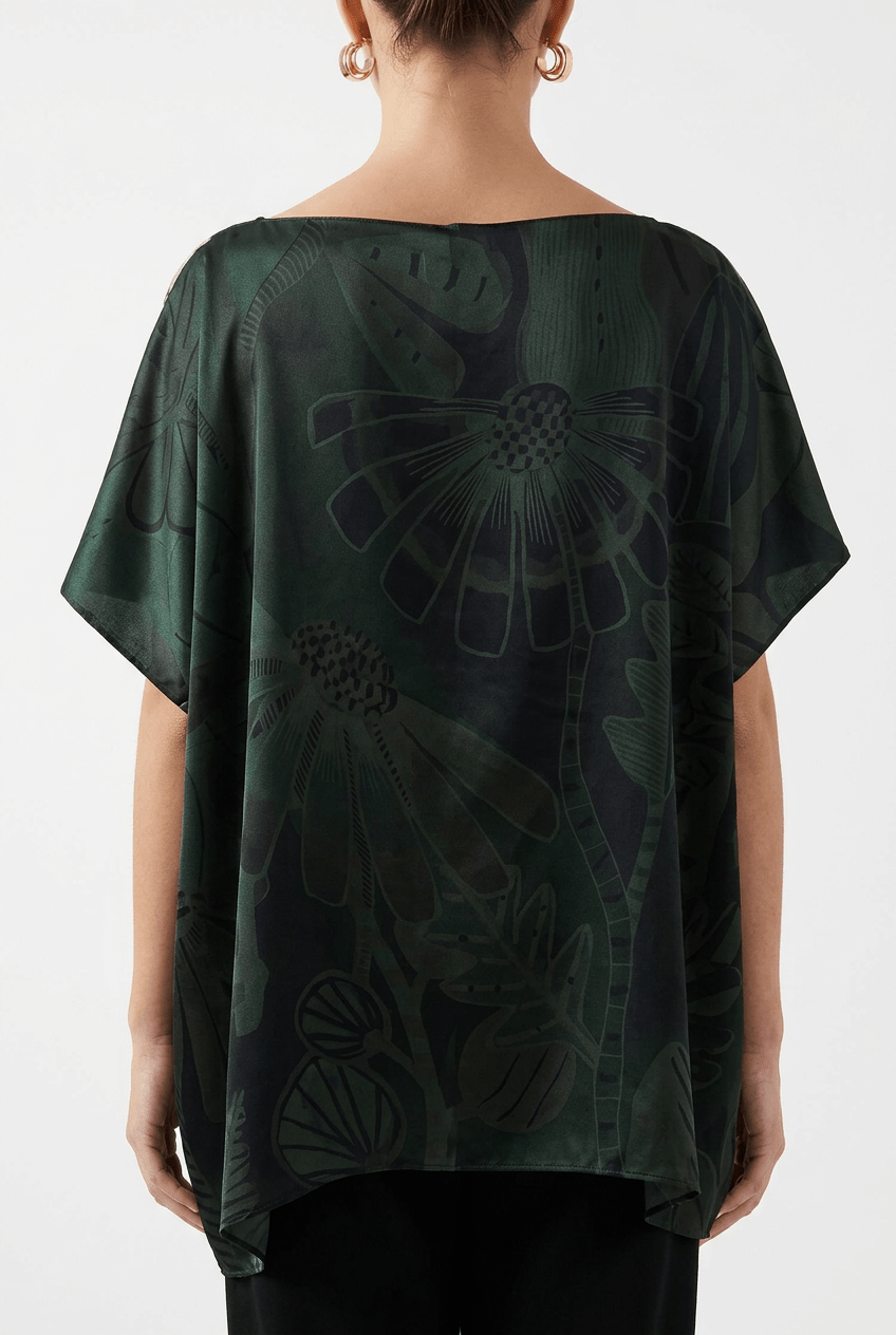 Cafcan Barbieri Corto Estampado Flores Verde