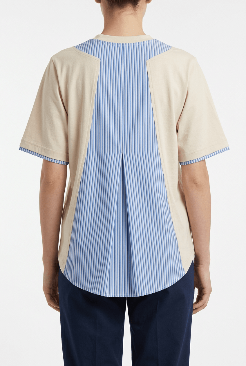 Floor T-shirt with Raw Shirt Detail