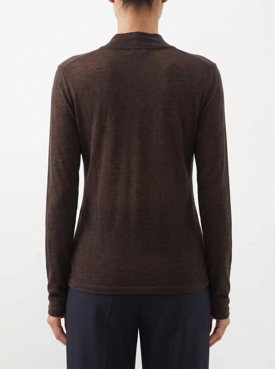Camiseta Majestic Filatures Nudo Marrón Chocolate