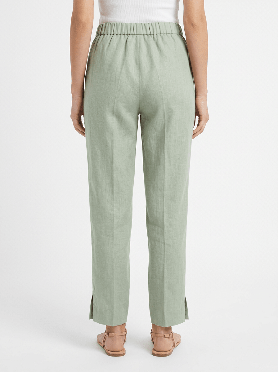 Pantalón Whyci Milano Recto Verde Salvia