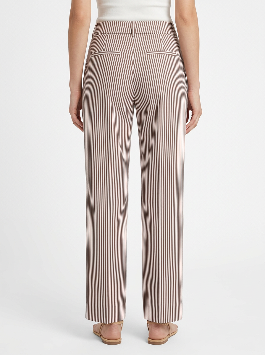 Pantalón Adele Lapo Rayas Marrón Avellana