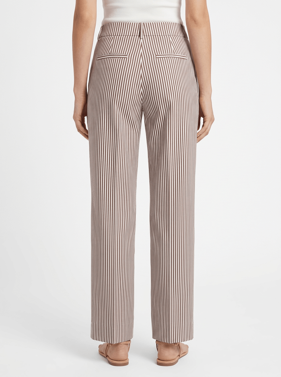 Pantalón Adele Lapo Rayas Marrón Avellana