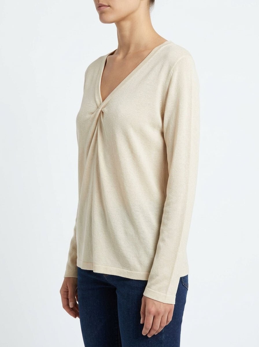 Camiseta Andam Pico Cruda