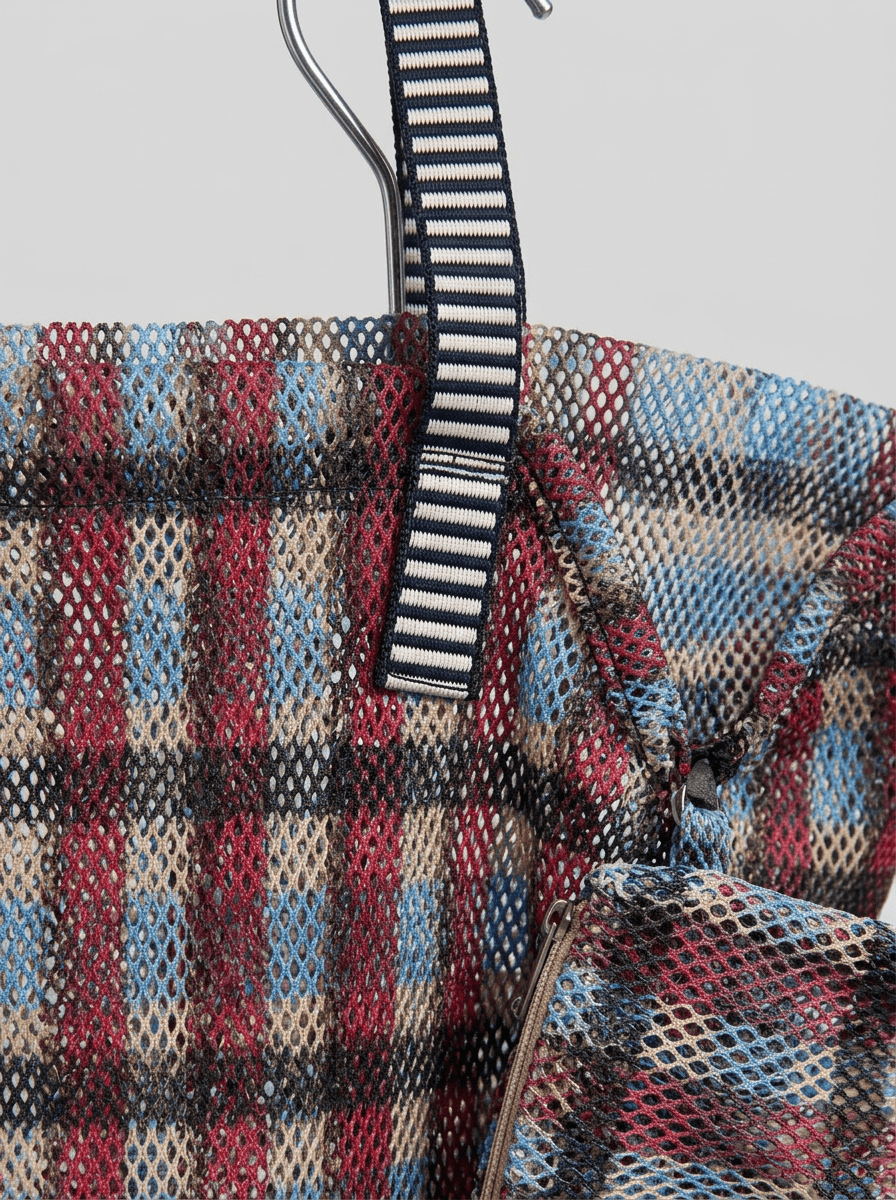 Borsa a quadretti blu Epice Kanpur B