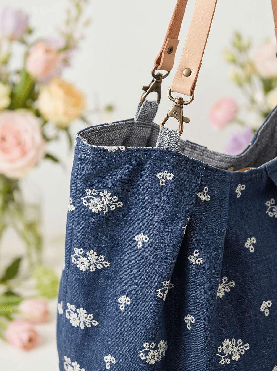 Borsa chiodata blu di Bianca