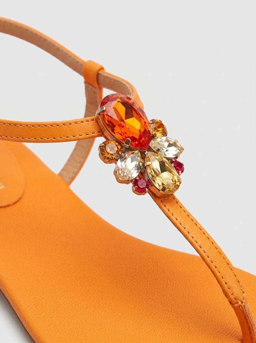 Sandal LE CAPPRESI JASMINE STONE ORANGE