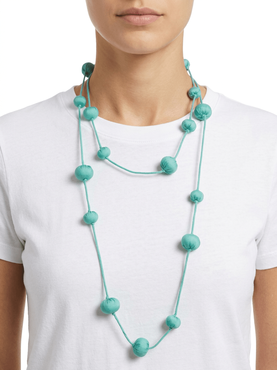 Collar Il Baco Da Seta Bolas De Seda Cocoon Acqua