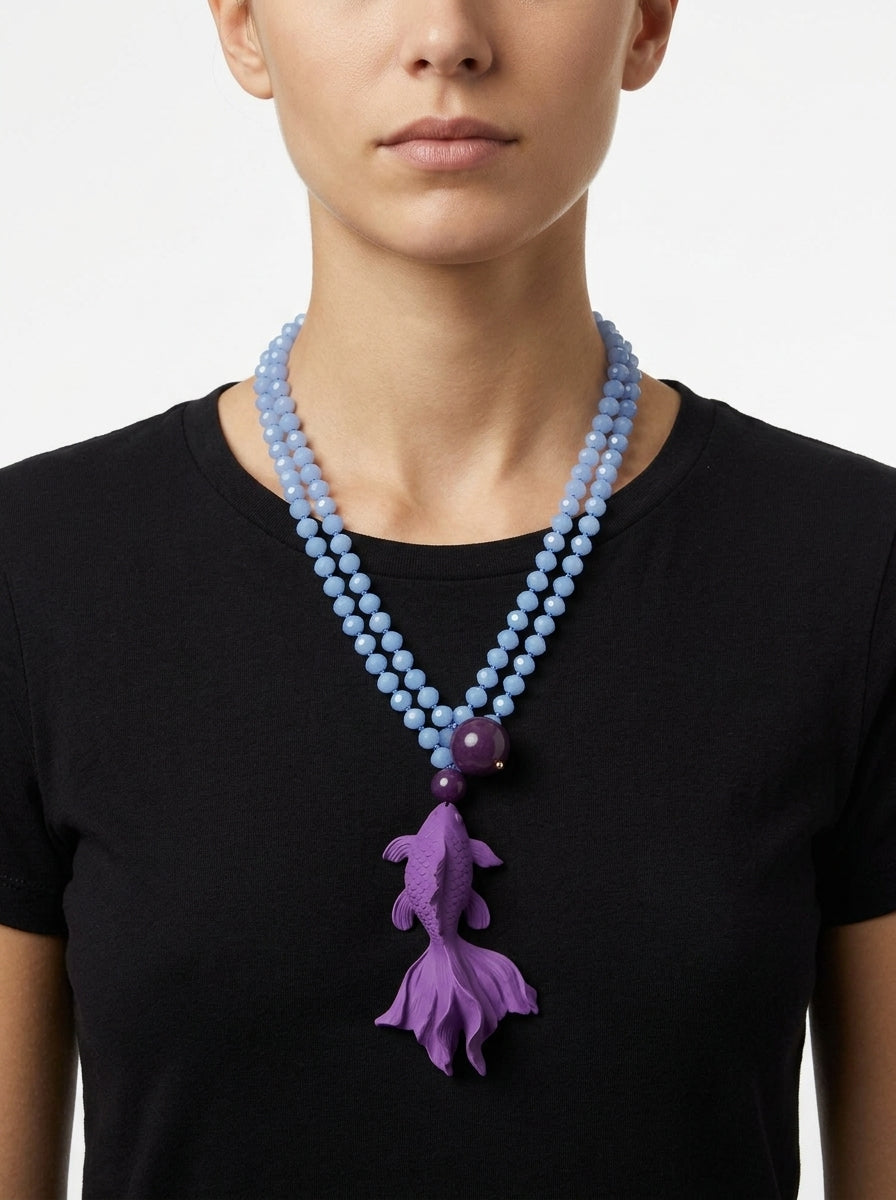 Collana Fabrizio Marcantelli Carpa Viola