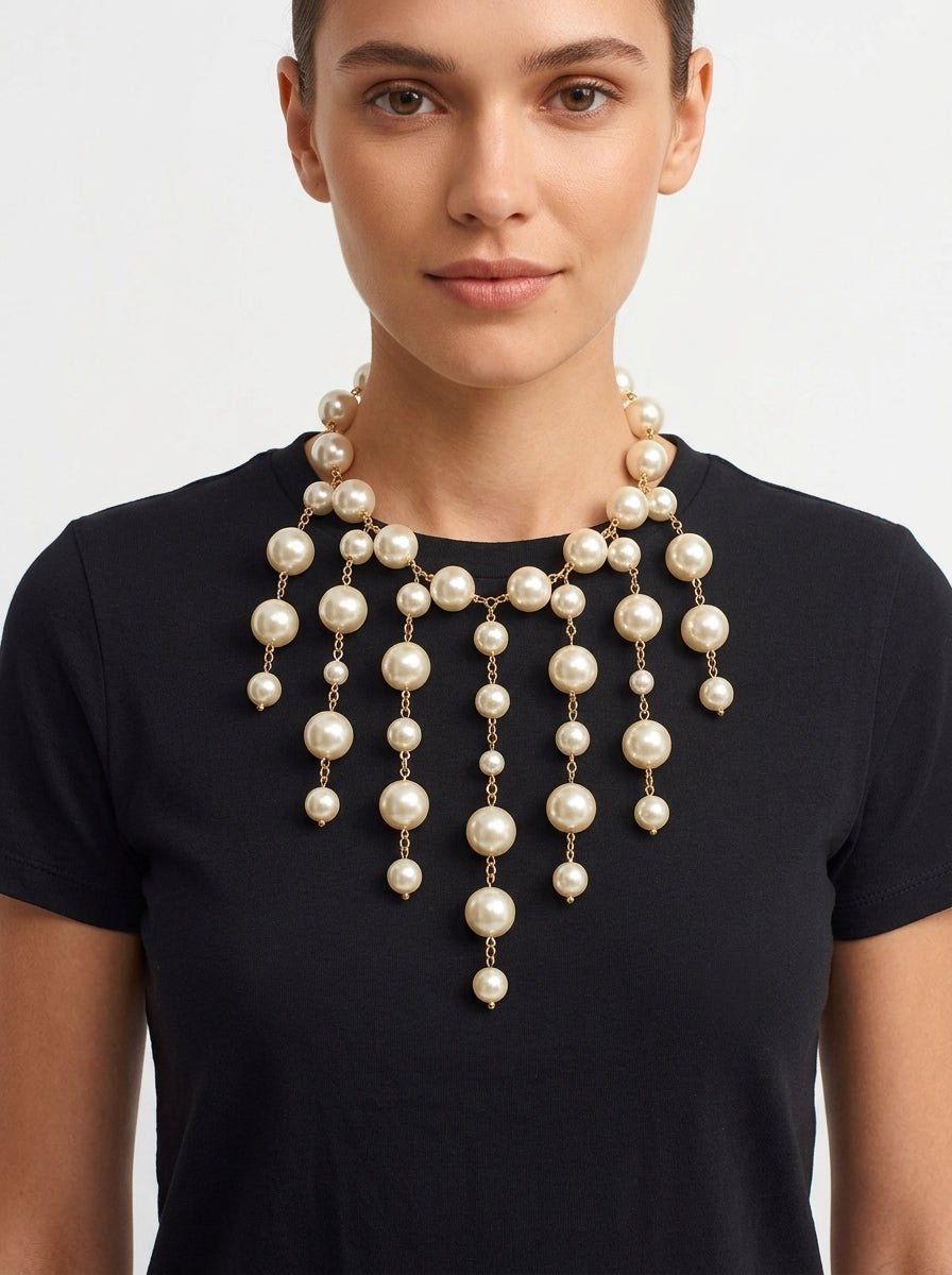 Collar Fabrizio Marcantelli Chandelier Perlas