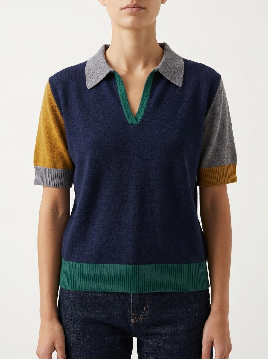 Polo Floor Color Block Marino