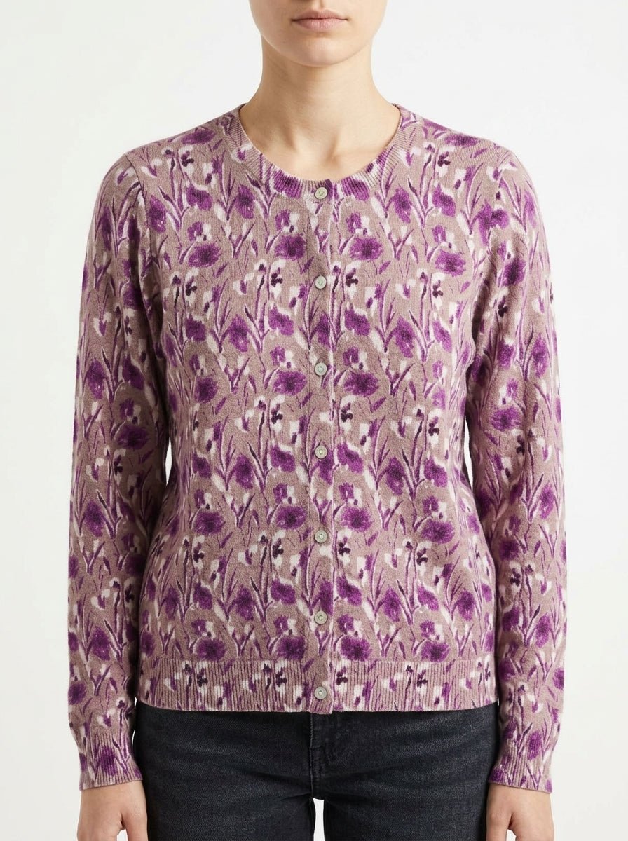 Cardigan In Bed With You Flores Beige
