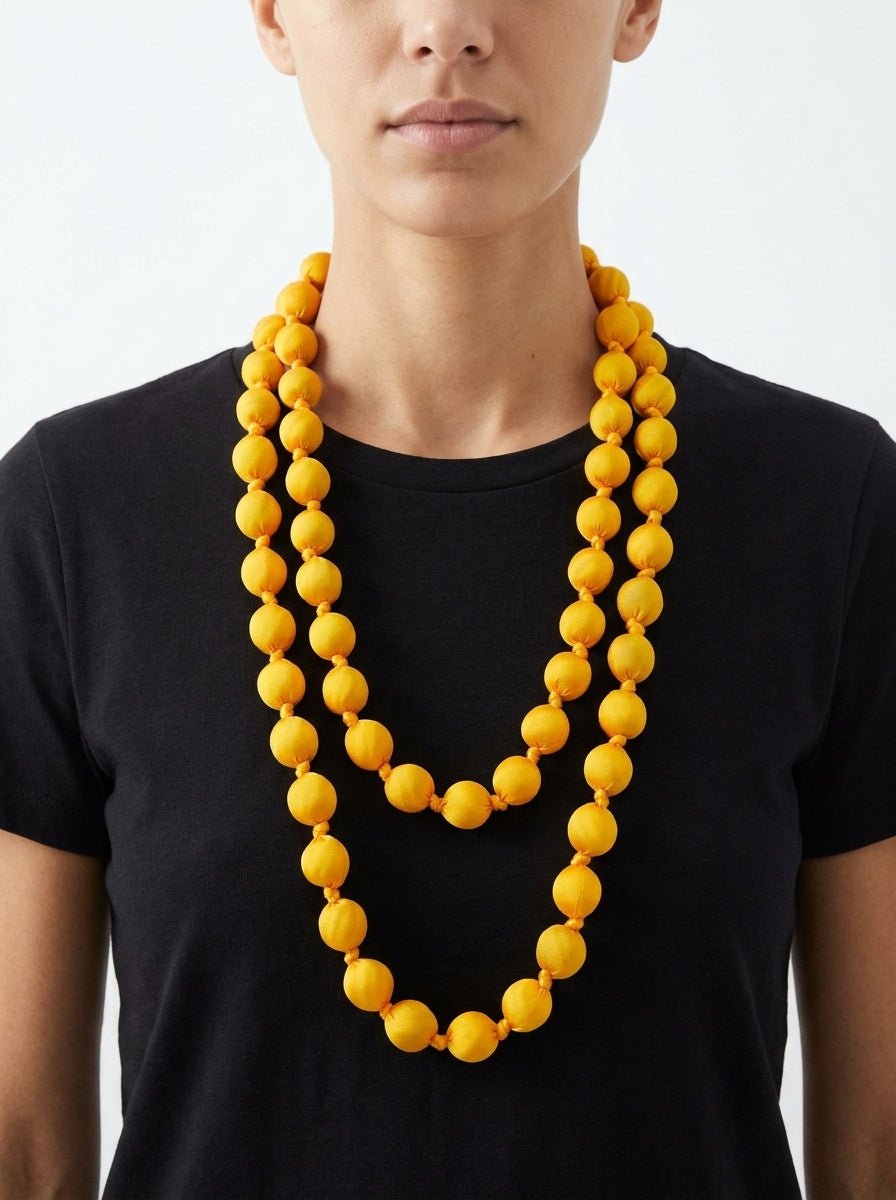 Collar Il Baco Da Seta Bolas Seda Canario 9.1