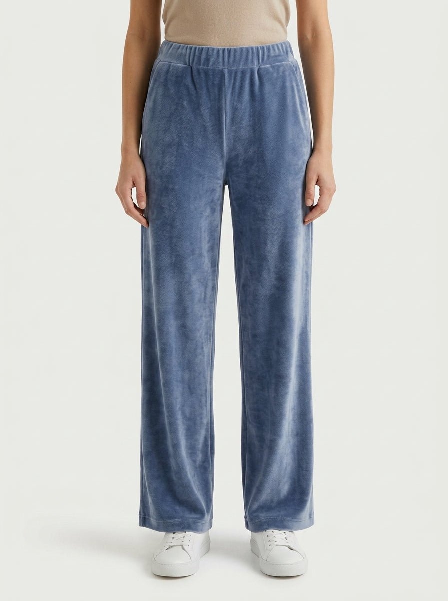 Pantalón Majestic Filatures Terciopelo Azul Claro