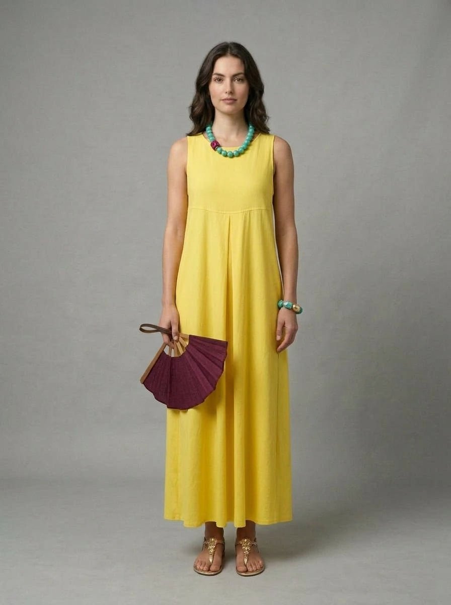 Vestido Whyci Milano Amarillo