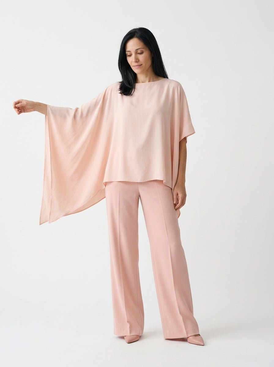 Camisa Poncho Sissi Otto Style Rosa