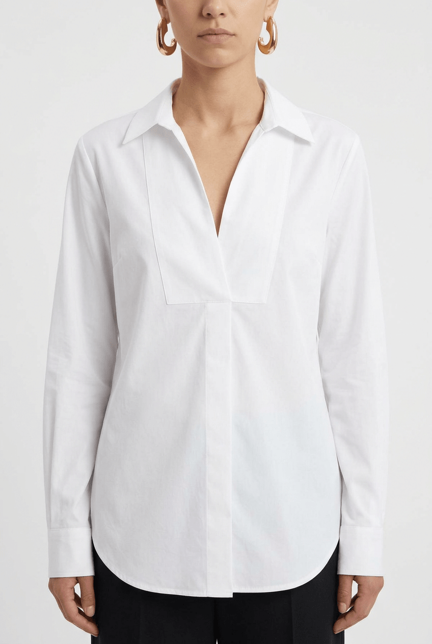 Camicetta Snob Chemise Blanche Fermée