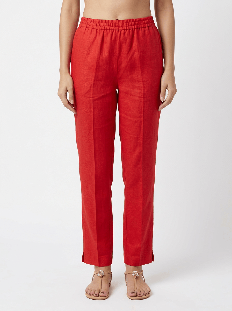 Pantalón Whyci Milano Recto Rojo