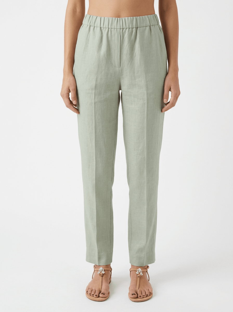 Pantalón Whyci Milano Recto Verde Salvia