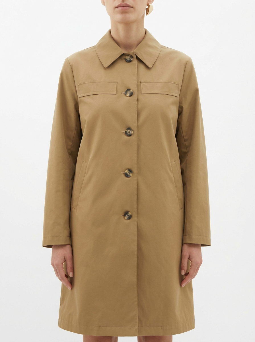 Ewolluzione Battagio Camel Trench Coat