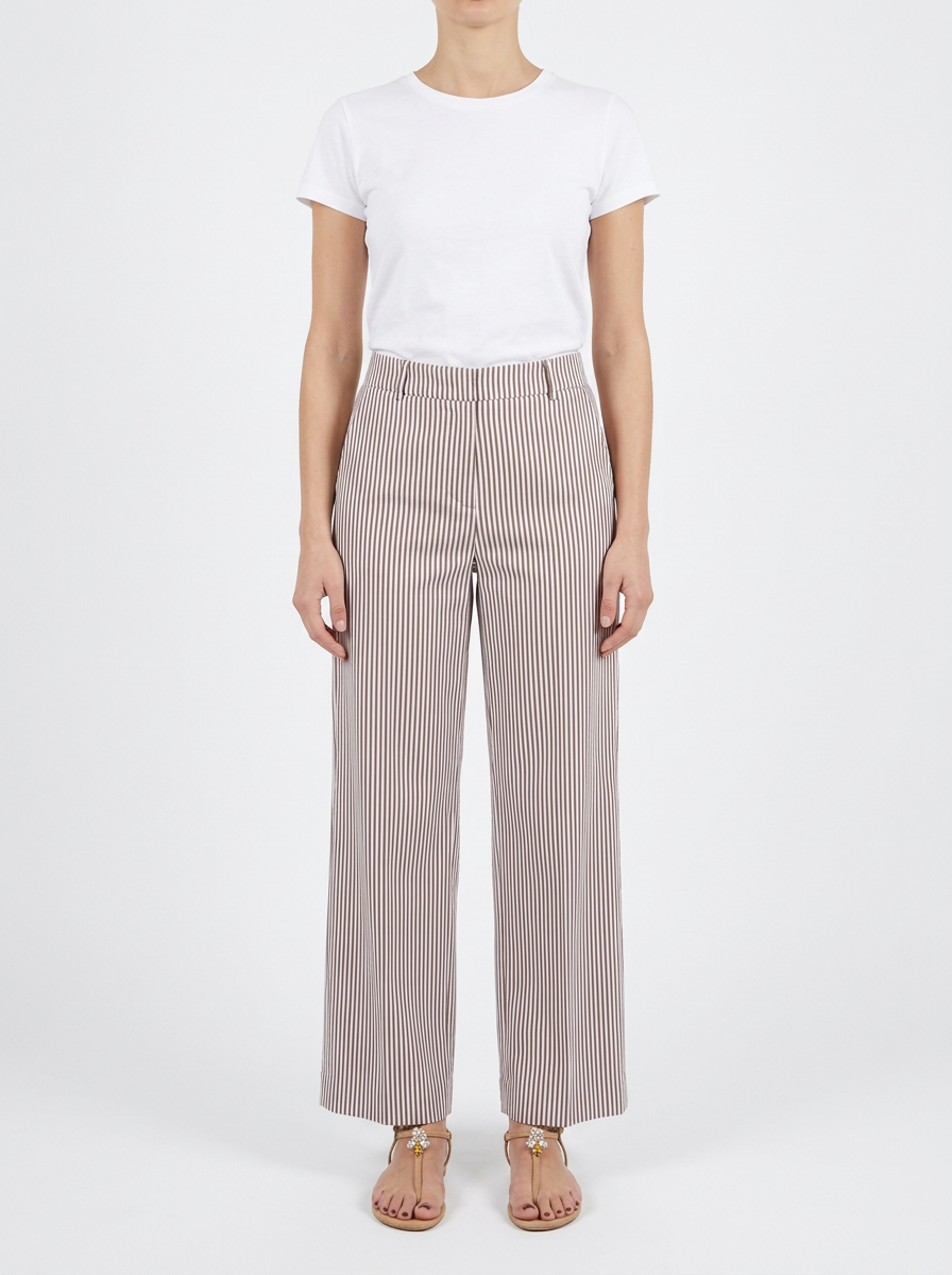 Pantalón Adele Lapo Rayas Marrón Avellana