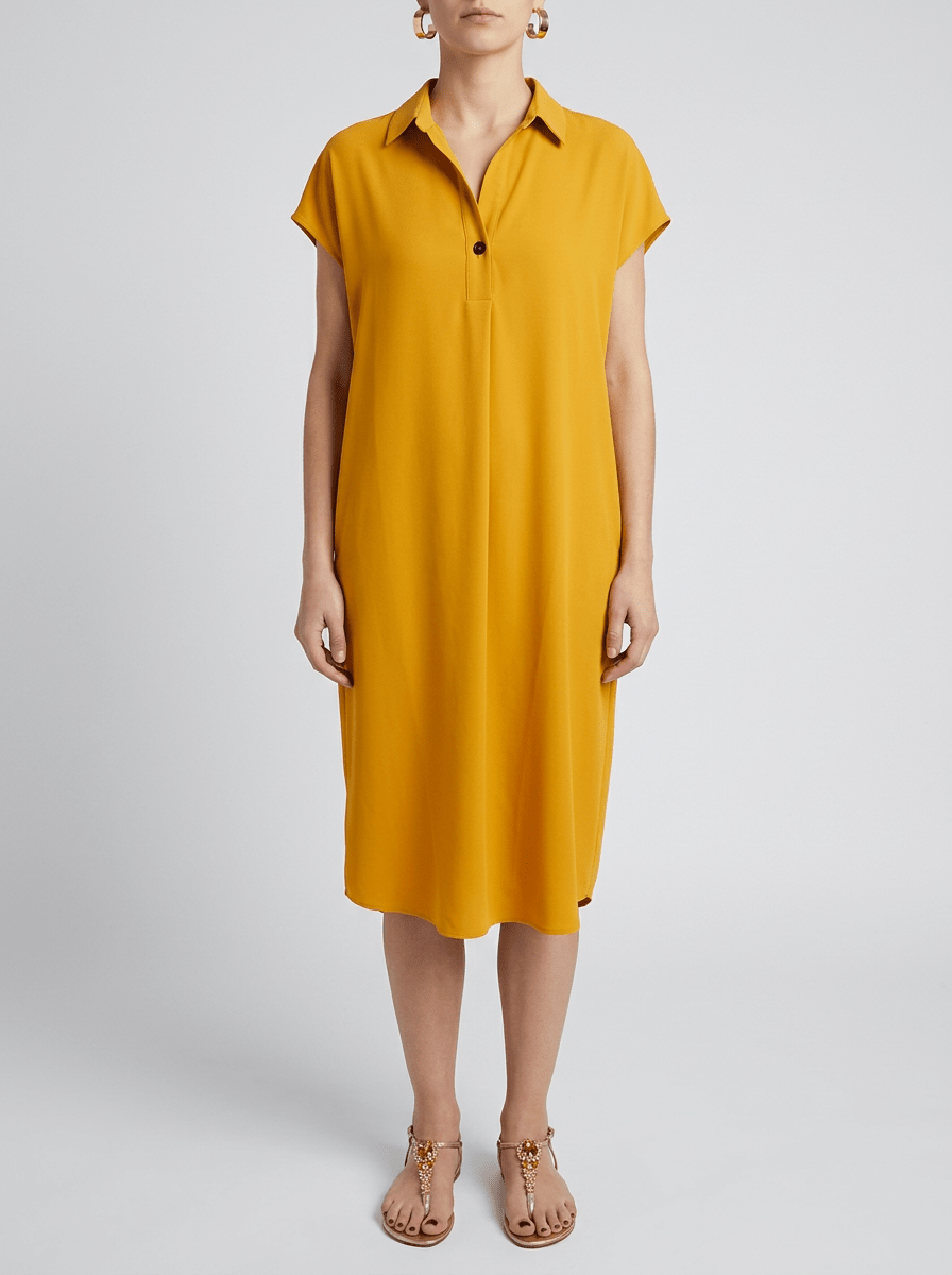 Vestido Penn&ink NY Camisero Mostaza