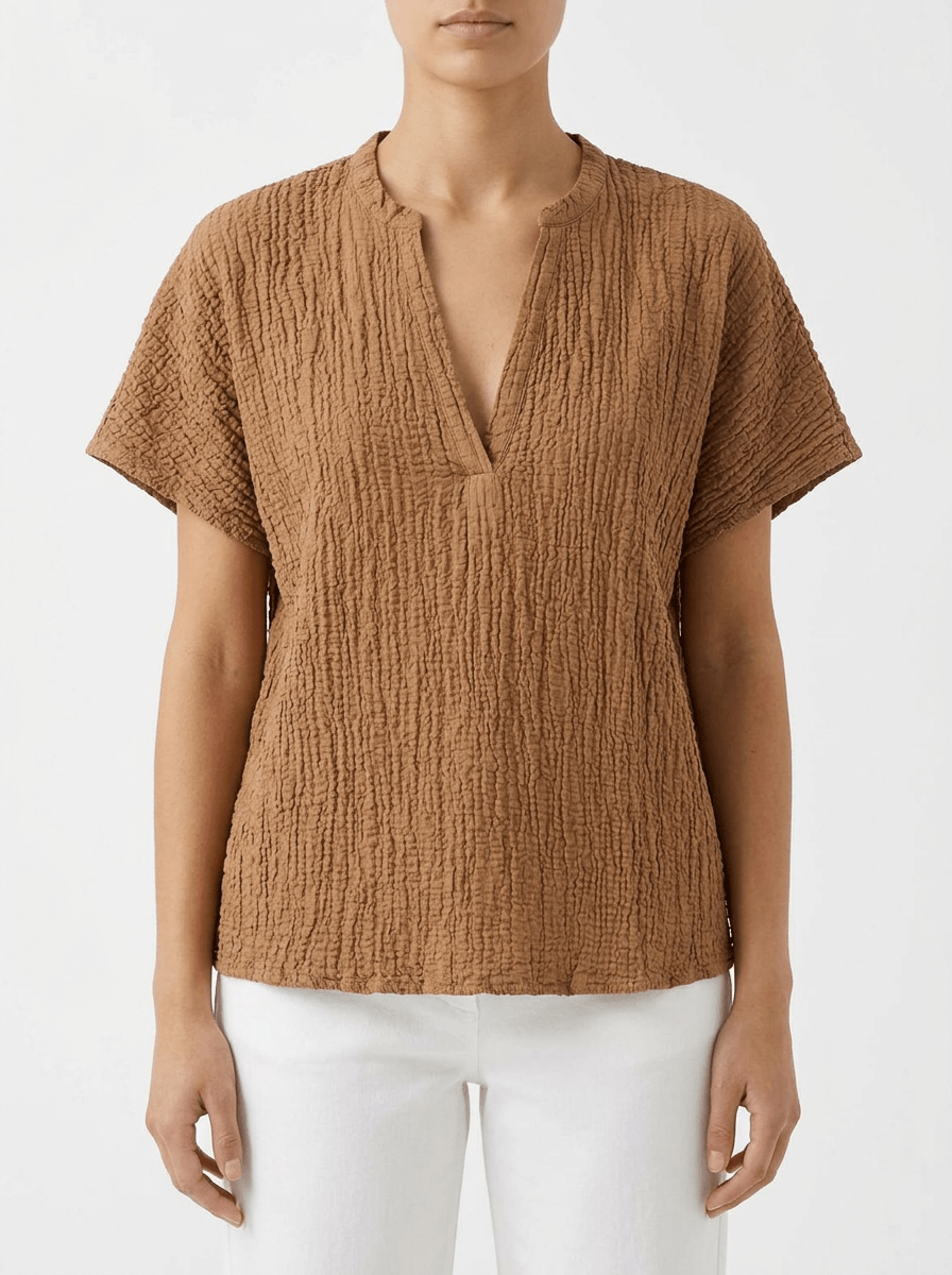 Camiseta Shirt C-Zero Bambula Ancha Beige