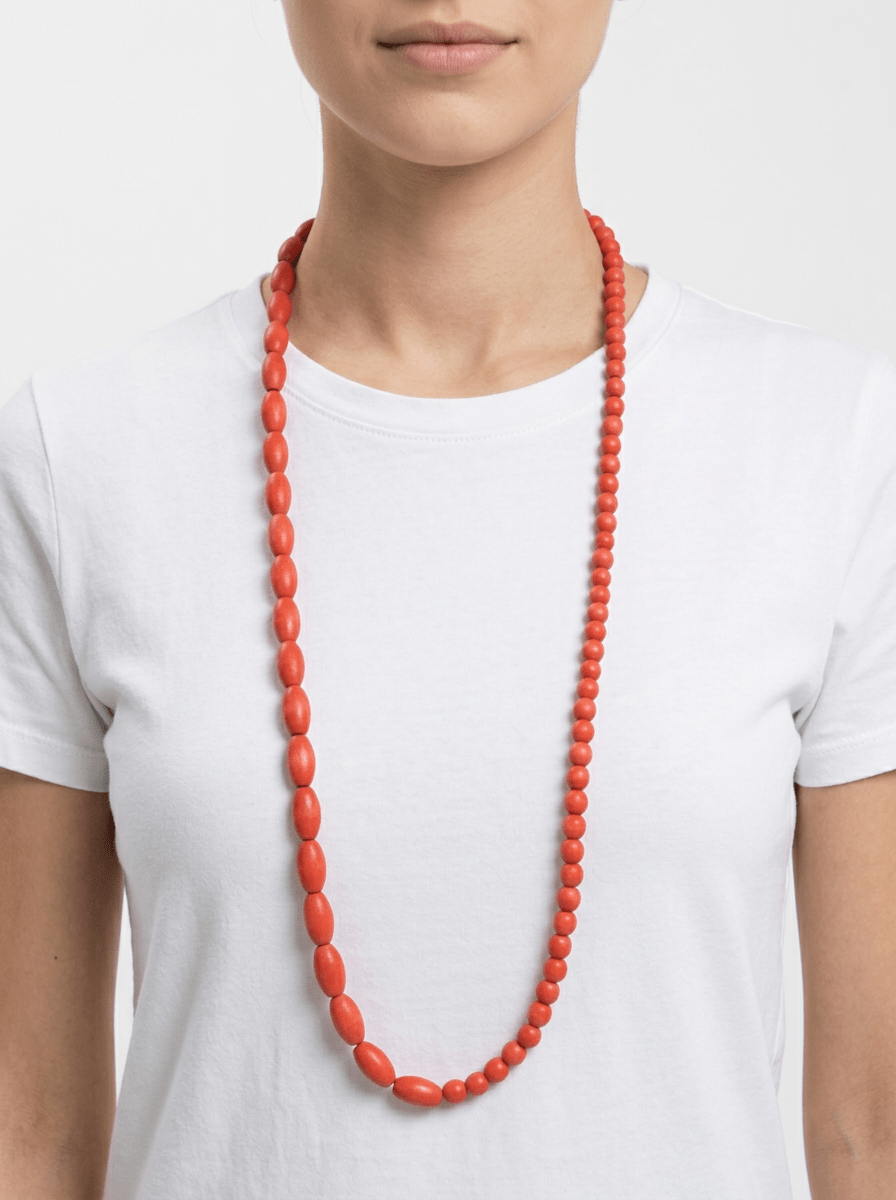 Collier Long Iban Niu Kayu