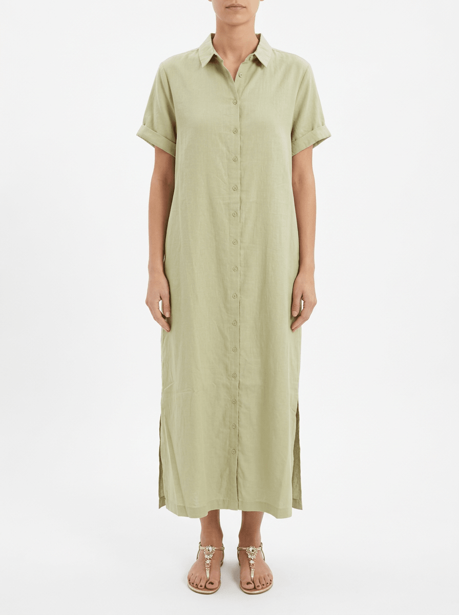 Vestido Hod Tampa Verde Salvia