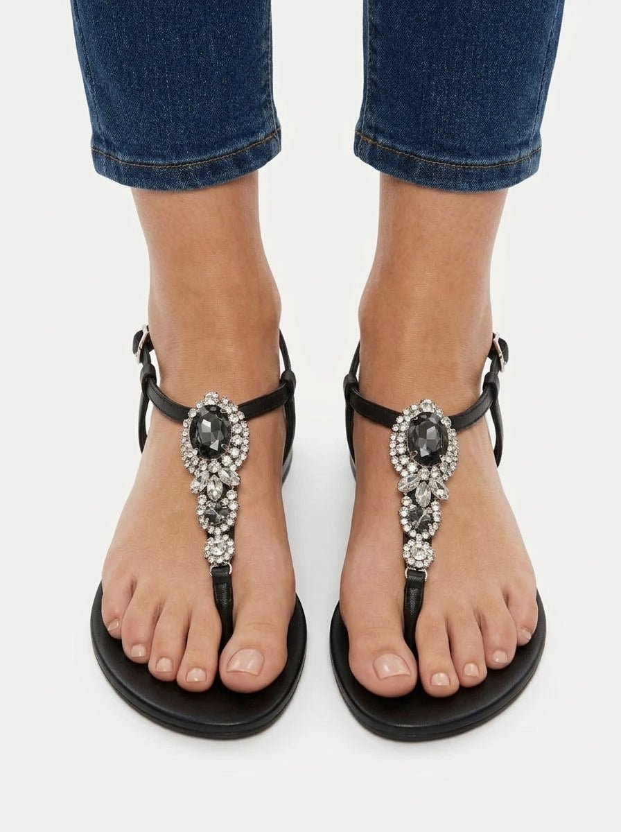 Sandalia LE CAPPRESI BLACK STONES FIGHT