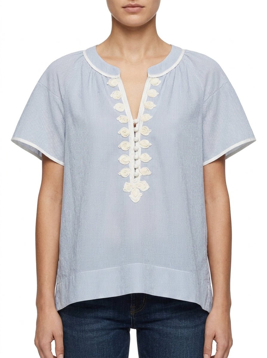 Blusa Rose And Rose Clemantis Rayas