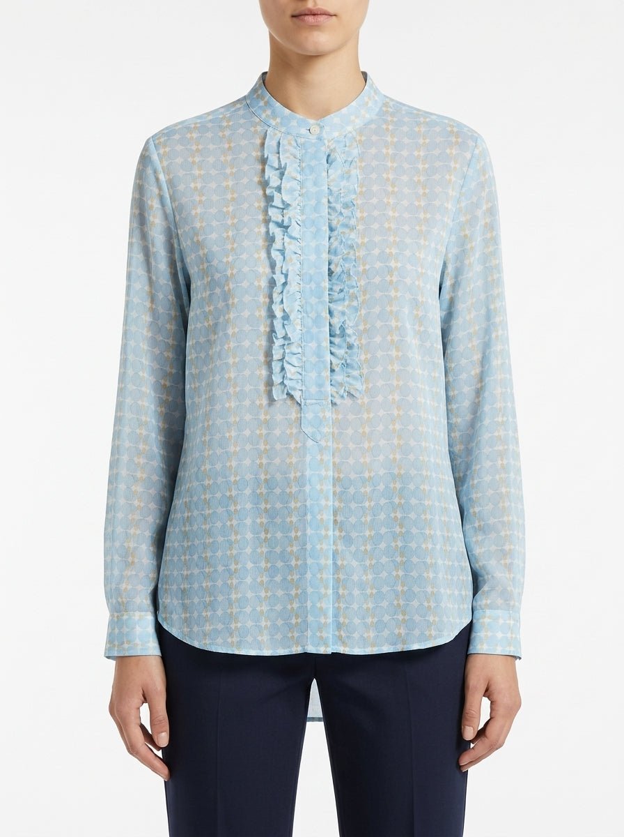 Camisa Academia Camilla Azul Claro