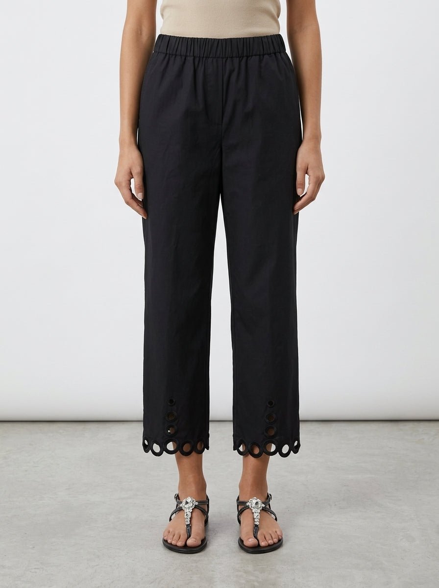 Pantalón Whyci Milano Ancho Calado Negro