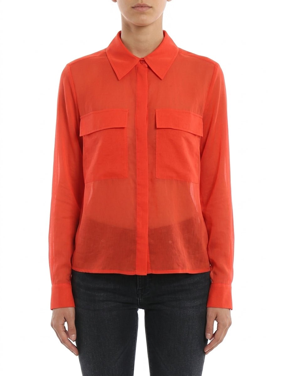 Camisa Justmine Bolsillos Rojo